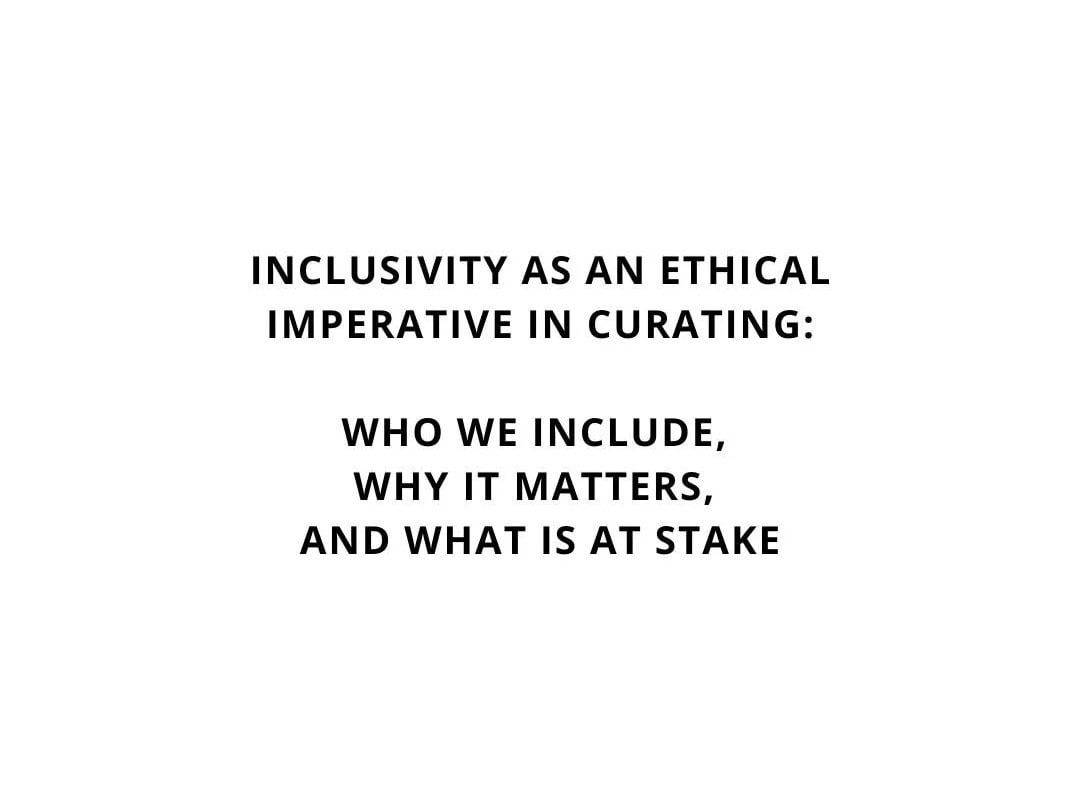 Title card of the essay on the Curatorial Ethics Network